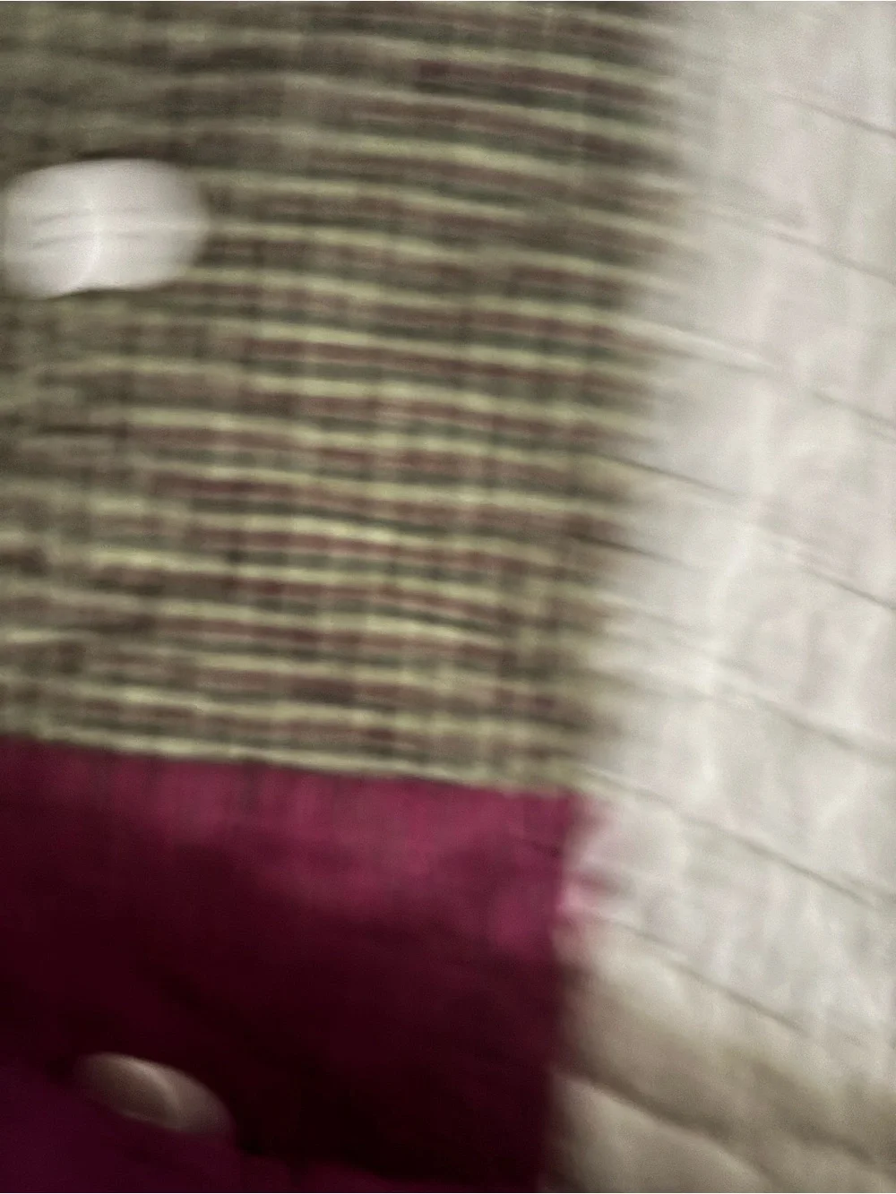 Vintage Snowman Quilt Throw in White, Green & Burgundy